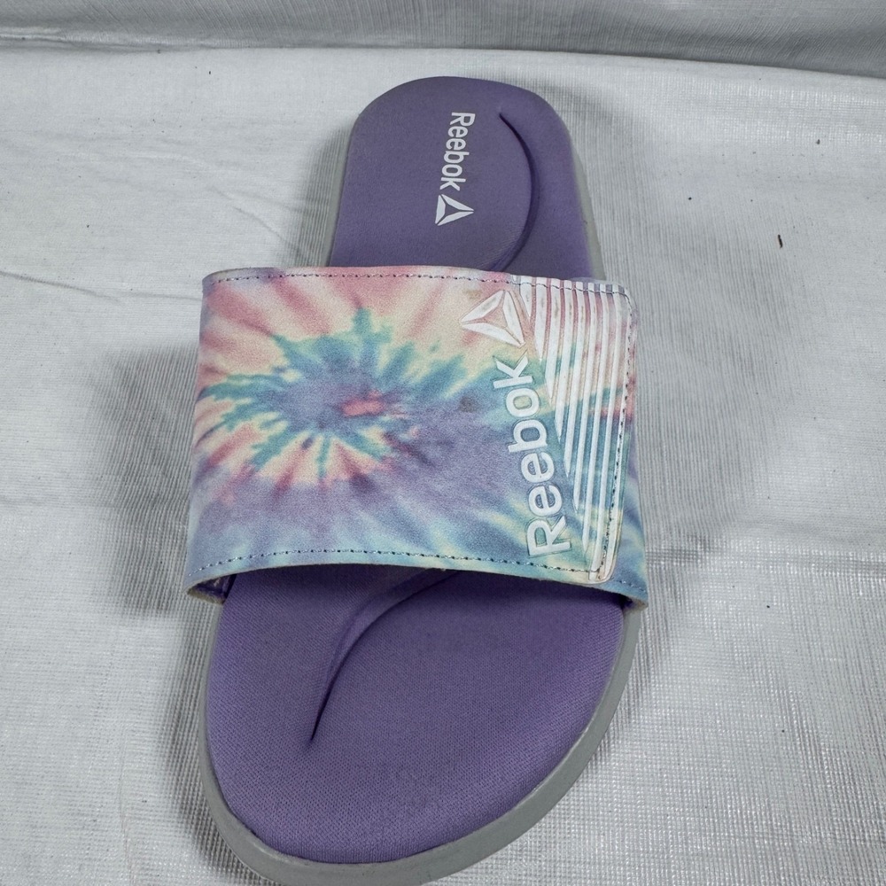 Reebok Womens Kobo VI‎ Tie Dye Slide Sandal Purple WMRE23GX001 Size 8 Left Only